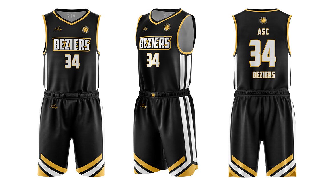 Maillot de basket pour club amateur de basketball