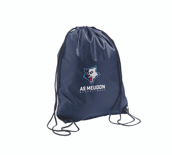Sac cordelettes bleu AS MEUDON