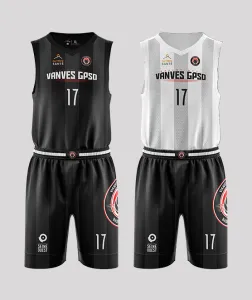 Maillot réversible et short simple en sublimation pour les clubs de basket