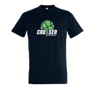 T-shirt coton bleu marine CROSSER