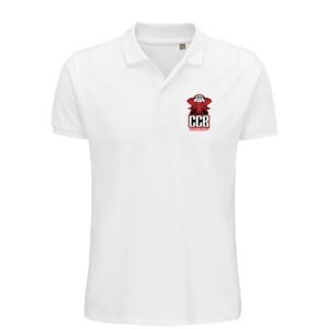Polo blanc 170G LOGO COEUR