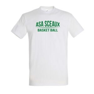 T-shirt blanc adulte ASA SCEAUX
