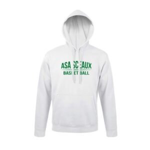 Sweat capuche blanc adulte ASA SCEAUX