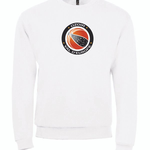 Sweat blanc col rond OVE