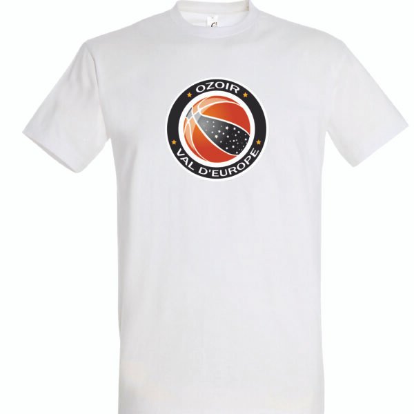 T-shirt blanc coton unisexe OVE
