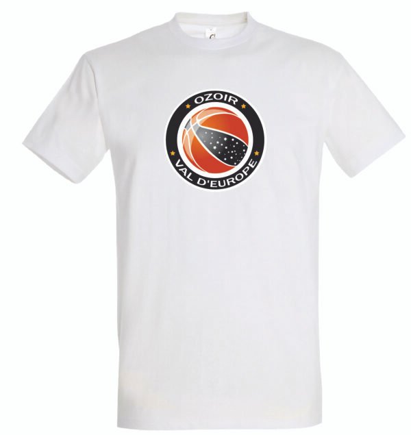 T-shirt blanc coton unisexe OVE