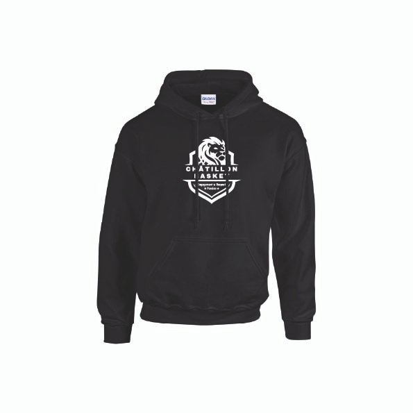 SWEAT noir capuche AS CHATILLON