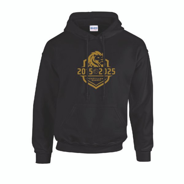 SWEAT noir capuche AS CHATILLON