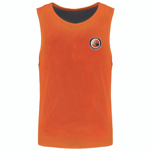 MAILLOT REVERSIBLE OZOIR ORANGE/NOIR – Image 3