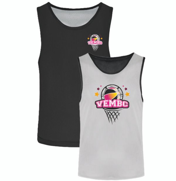 MAILLOT REVERSIBLE VEMBC NOIR/BLANC