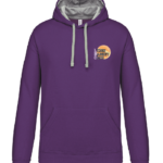 Sweat-shirt Violet capuche contrastée Ludon BC