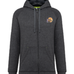 Veste zippé à capuche gris Ludon BC