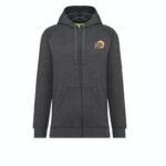 Veste zippé à capuche gris Ludon BC
