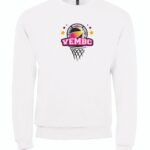 Sweat blanc col rond VEMBC