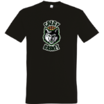T-shirt noir Cregy loup