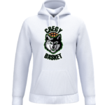 Sweat capuche blanc Cregy